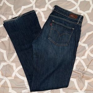 🚫SOLD🚫 Levi’s Demi Curve 28” Skinny Boot Jeans Dark Wash